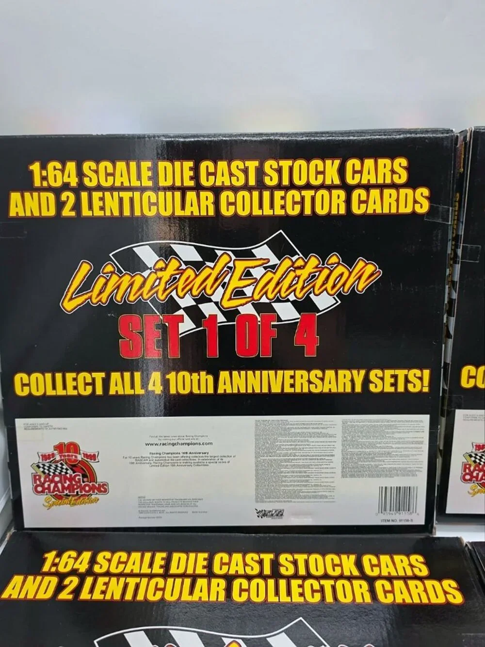 Racing Champions NASCAR 10th Anniversary 1:64 Diecast Sets 1-4 Complete 48 Cars
